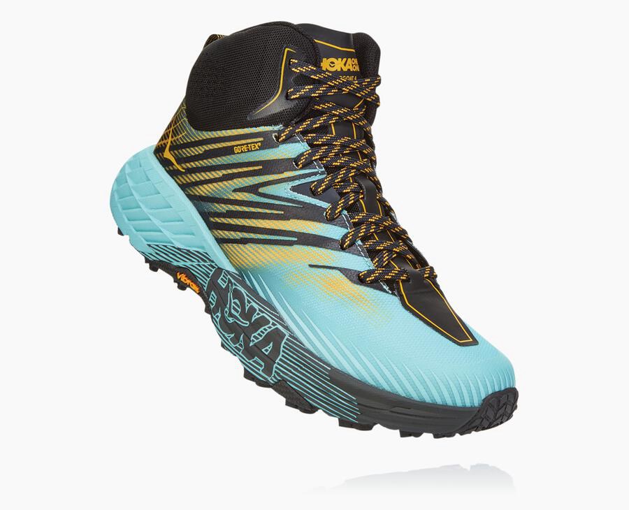 Hoka Womens Trail Shoes NZ - Hoka Speedgoat Mid Gore-Tex 2 Blue (PYC214968)